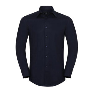 JZ922 - Chemise Oxford Cintrée Homme Col Italien